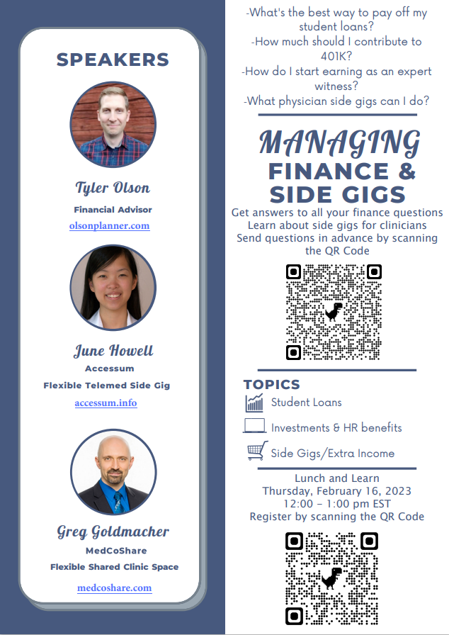 ACPNJ1's tweet photo. PA-ACP invites you to join us for a Lunch and Learn Webinar: "Managing Finance &amp; Side Gigs." on Thursday, February 16, 2023, from 12:00pm - 1:00pm! Register now: https://t.co/sjRtlCWJMQ https://t.co/BOiKz9rT3t
