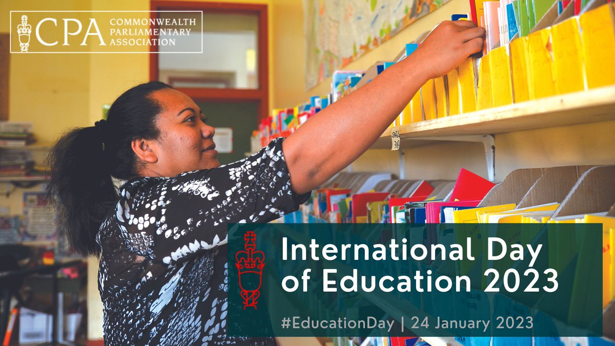 On International #EducationDay 2023, Parliamentarians across the Commonwealth are celebrating the vital role of #education as a ‘human right, a public good & a public responsibility’ #EducationForAll @IPNEducation @GPforEducation @cecomm1 Read more⬇️ cpahq.org/news/2023_01-i…