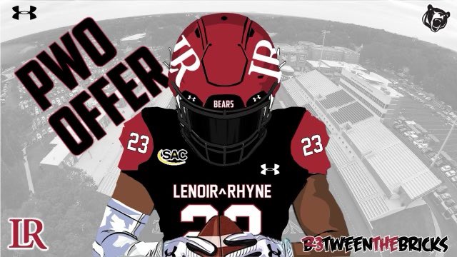 After a great conversation with @CoachHornsby_LR I am blessed to receive a PWO from <a href="/LRBearsFootball/">Lenoir-Rhyne Football</a>