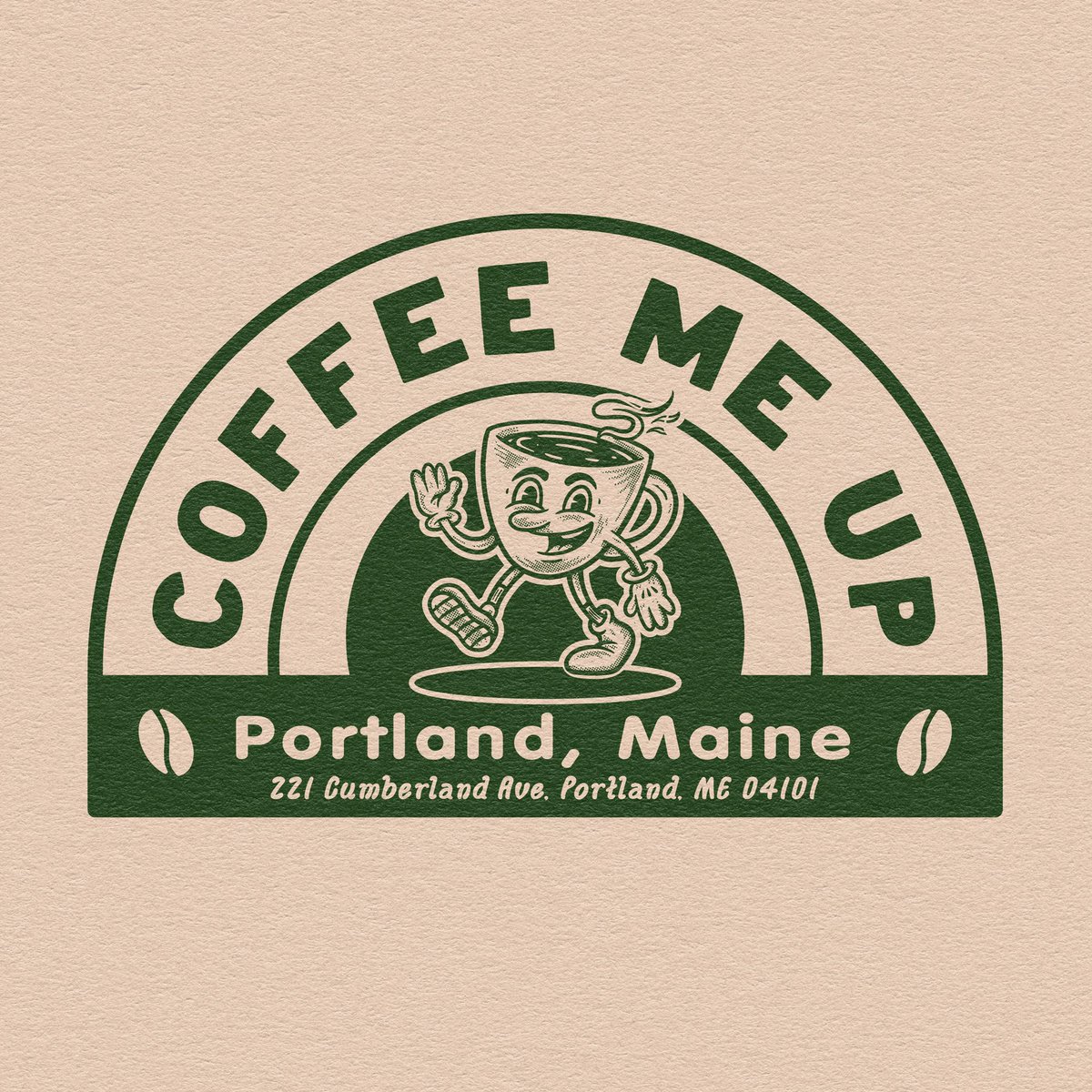 Branding project for “Coffee ME Up” a coffee shop located in downtown Portland, Maine ☕️🌲🥐 #custombranding #logodesign #illustration #coffeeshopbranding #portlandmaine