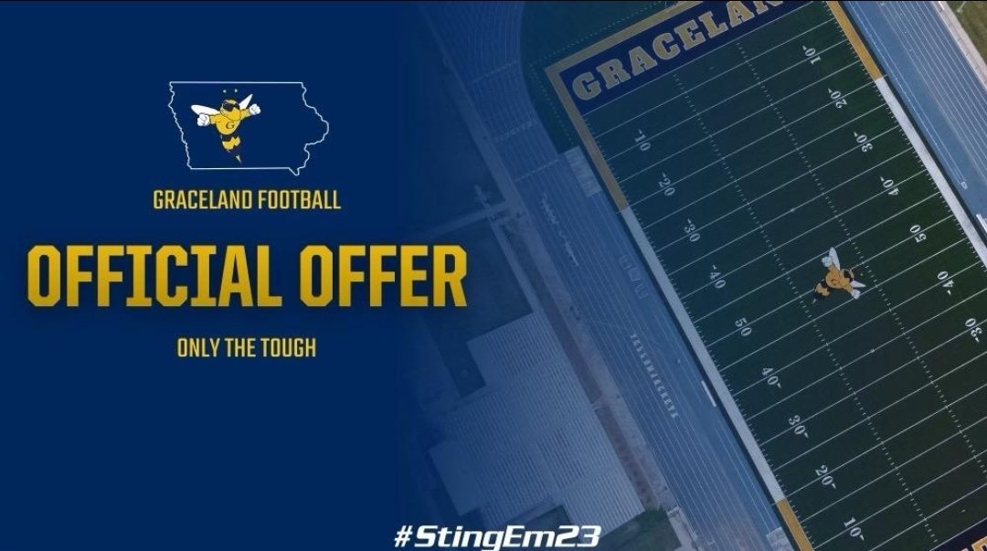 SchnurrDog's tweet photo. I am definitely excited to announce, after some great conversations with @CoachZachParks, I have received an official offer to continue my football and academic career at Graceland University! @GracelandFB https://t.co/OeR1iwt4qy