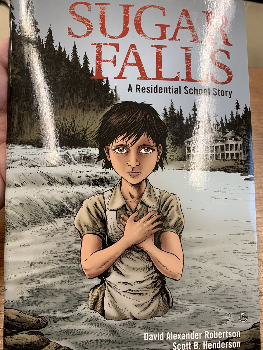 Using a graphic novel to engage history students @WestminsterSS in the exploration of the cruelty, abuse, and systemic racism of Canadian residential schools. Thank you <a href="/DaveAlexRoberts/">David A. Robertson</a> and @Ouroboros09 for your powerful novel, Sugar Falls!