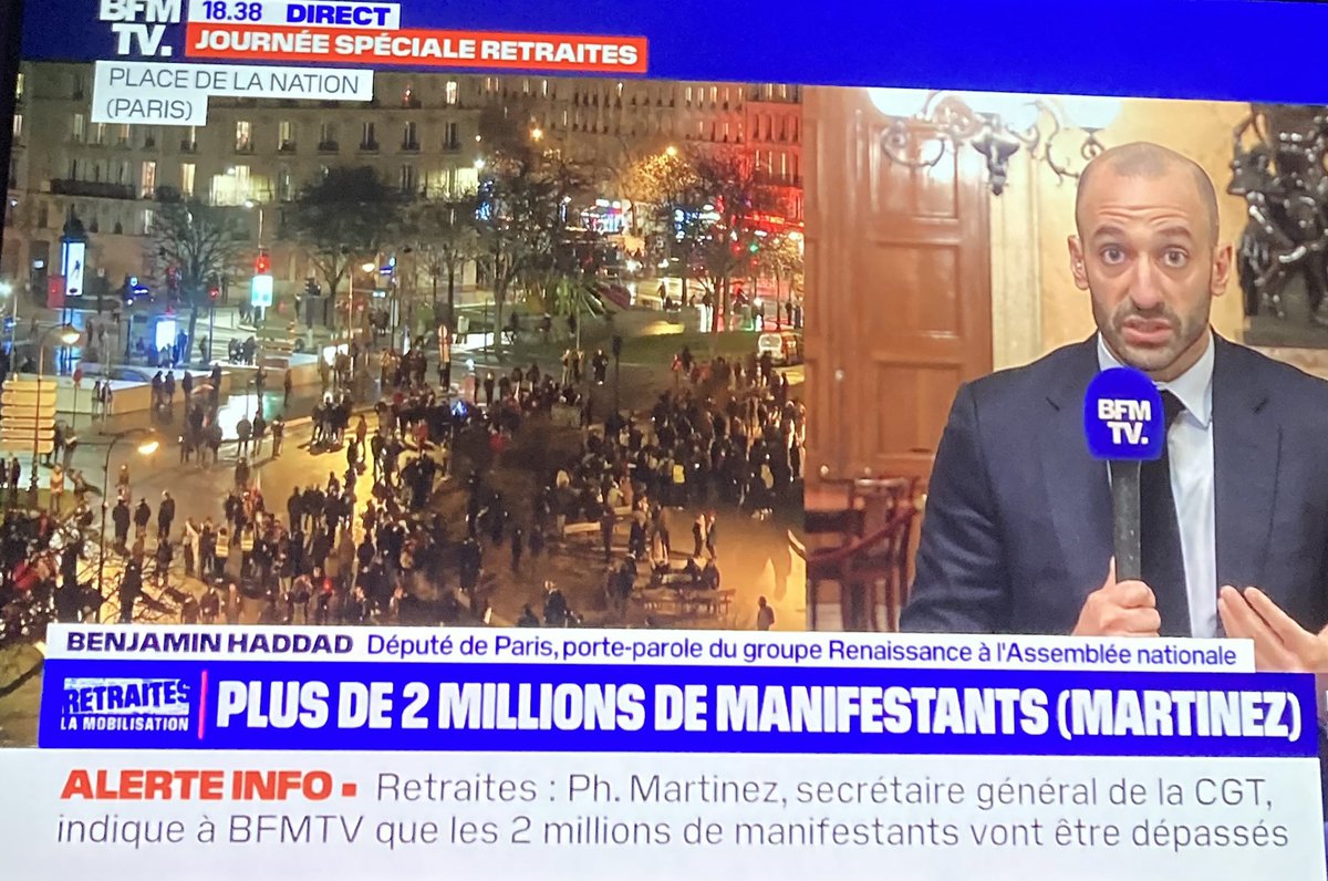 LouisBoyard's tweet photo. Plus de 2 millions de personnes dans la rue contre la #ReformeDesRetraites.

À 22 ans, c’est le plus grand mouvement social que ma génération ait connu.

Nous devons participer. Le Samedi 21 et le Mardi 31 Janvier, soyons dans la rue. https://t.co/6cLCcyGupd