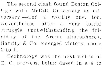BCDigSchol's tweet photo. 100 years ago today, this issue of 𝘛𝘩𝘦 𝘏𝘦𝘪𝘨𝘩𝘵𝘴 @bcheights contains "The Ice Review," a report on the hockey team with some lovely descriptions! Go Eagles!

For our entire collection of digitized newspapers going back through the 1800s, go to https://t.co/kwy1UtA3lH. https://t.co/pwChVz3Gyy