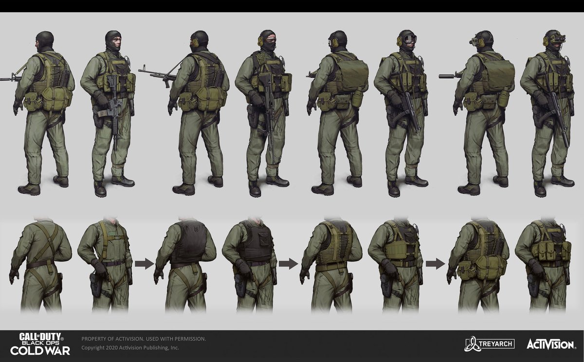 Remnantize's tweet photo. Concept art of Perseus operatives and CIA SAD from Black Ops Cold War (2020) made by Rick Zeng https://t.co/VPa6FPV5Po