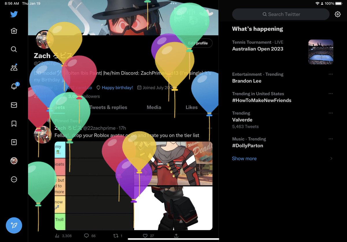 Look at the balloons and it's my birthday 🎉 🎂