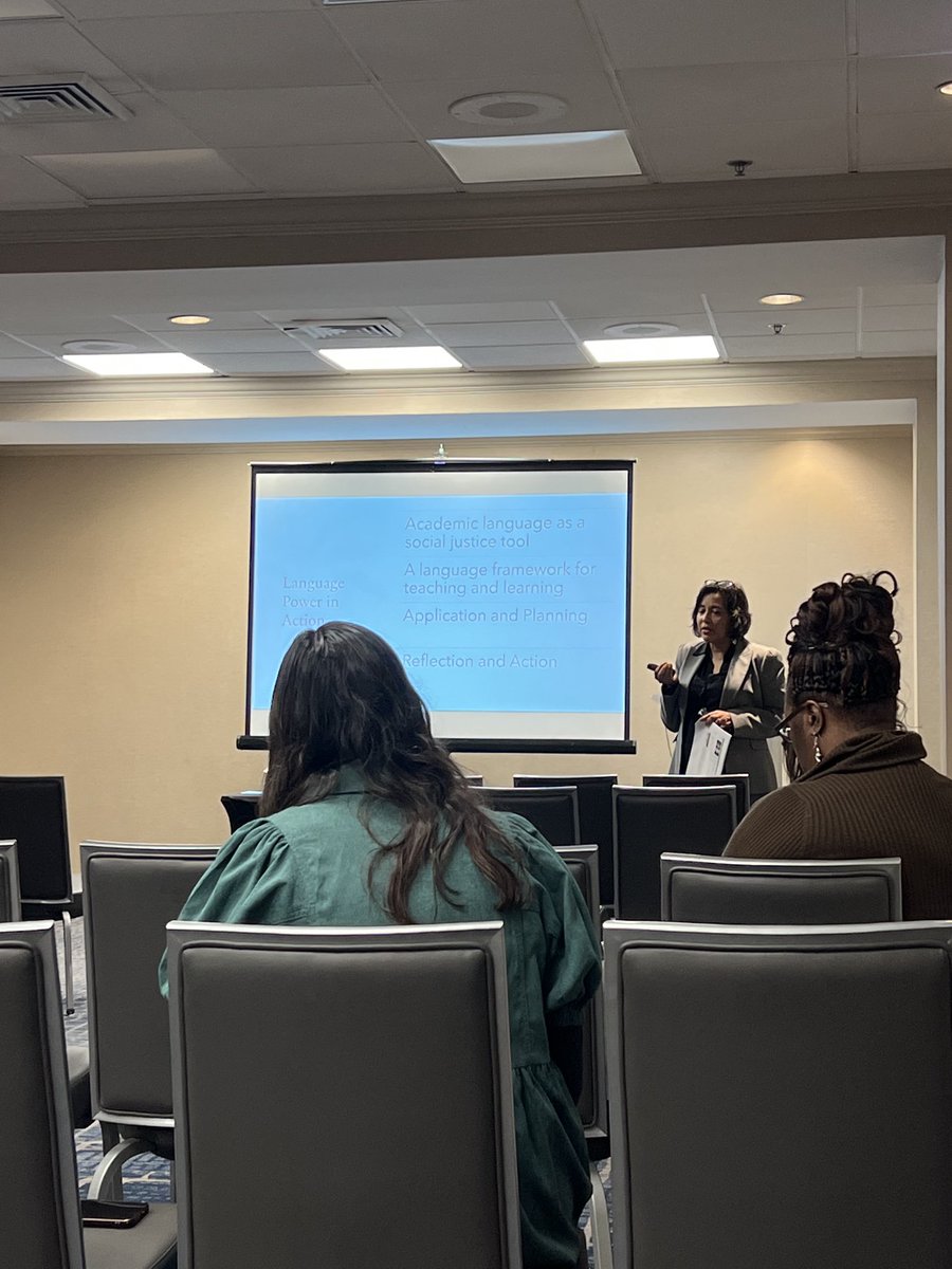 DanaHagerman2's tweet photo. #23litcon Mariana Castro sharing about academic language and multi-language learners https://t.co/g5L4ffU7PX