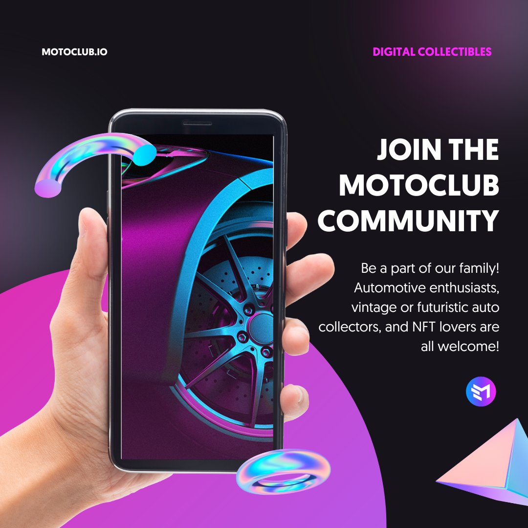 Looking for the latest in automotive digital collectibles? Motoclub partners with the world's leading automotive brands, bringing our members the hottest automobilia on the planet.🔥 

Join today!
motoclub.io

#motoclub #nft #digital #cars

Powered by @mwrkplatforms