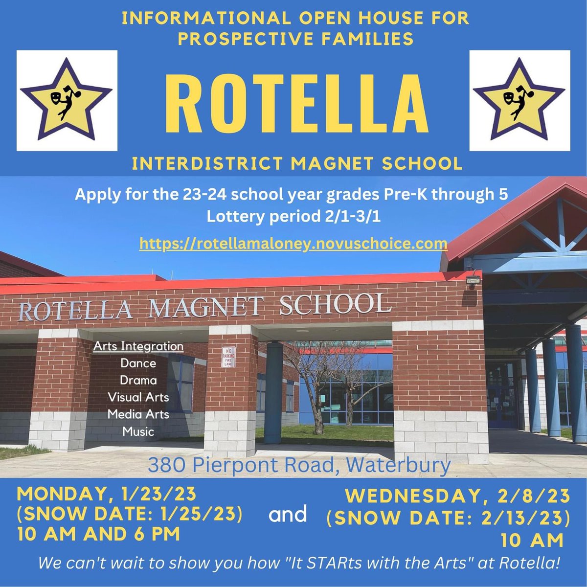 DanaWallaceVP's tweet image. Lottery opens on 2-1. All CT elementary students can apply! Transportation provided for #Wolcott #Plymouth #Terryville #Naugatuck students