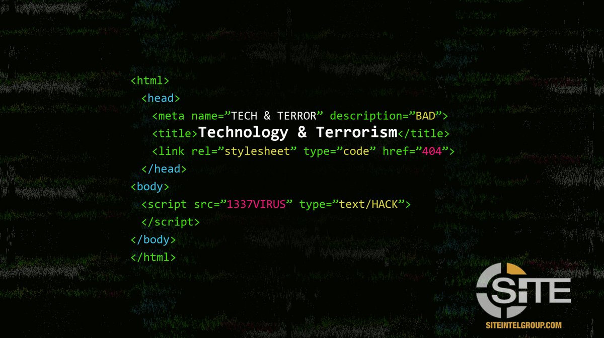 SITE Intel: Technology & Terrorism tweet media