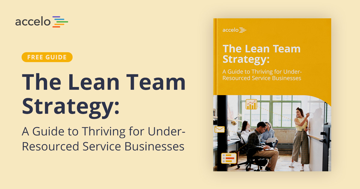 accelo's tweet image. When resources are tight, every hour counts. So don’t rely on your best guess to optimize your #employeeutilization. Find the tools and techniques your team needs to improve #productivity in our new guide.

Download “The Lean Team Strategy”: hubs.la/Q01xxZjK0
