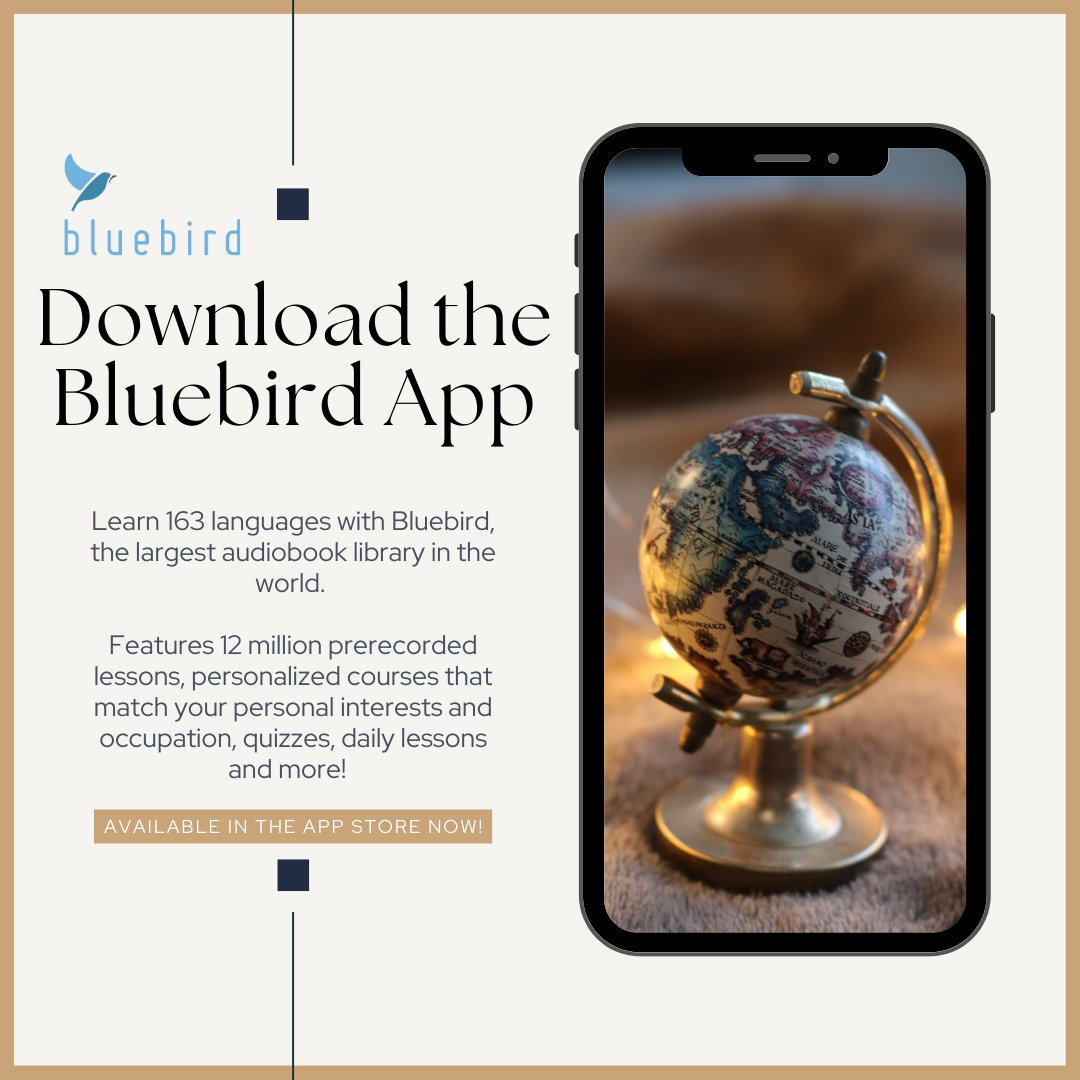 RivFreeLibrary's tweet image. Bluebird features 12 million prerecorded lessons, personalized courses, quizzes, daily lessons and more for learning 163 languages.  Available on computers and mobile devices, free with your library card!

#bluebird #learningnewlanguages #enrichment