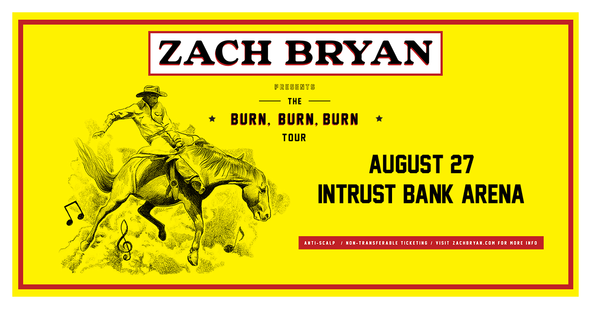INTRUSTarena's tweet photo. 𝑱𝑼𝑺𝑻 𝑨𝑵𝑵𝑶𝑼𝑵𝑪𝑬𝑫: @zachlanebryan is coming to Wichita on August 27! Register now through January 29 for the chance to purchase Zach Bryan tickets via Fair AXS.

Register here >>> https://t.co/CWw1FiFAIj https://t.co/bwBSvbdOeK