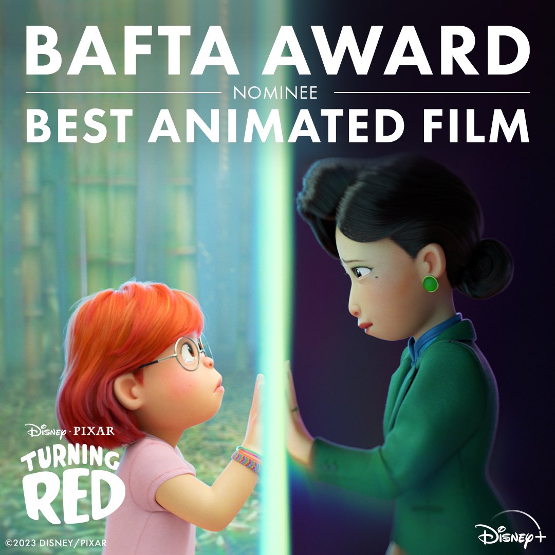 Congratulations to the entire cast and crew of Disney and Pixar's #TurningRed on their <a href="/BAFTA/">BAFTA</a> nomination for Best Animated Film! #EEBAFTAs