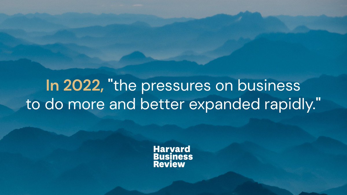 In 2022, 'the pressures on business to do more and better expanded rapidly' — great piece by Andrew Winston in the @HarvardBiz that breaks down the challenges, victories, and opportunities for #ESG, including for #decarbonization. More: bit.ly/3jZ5eik