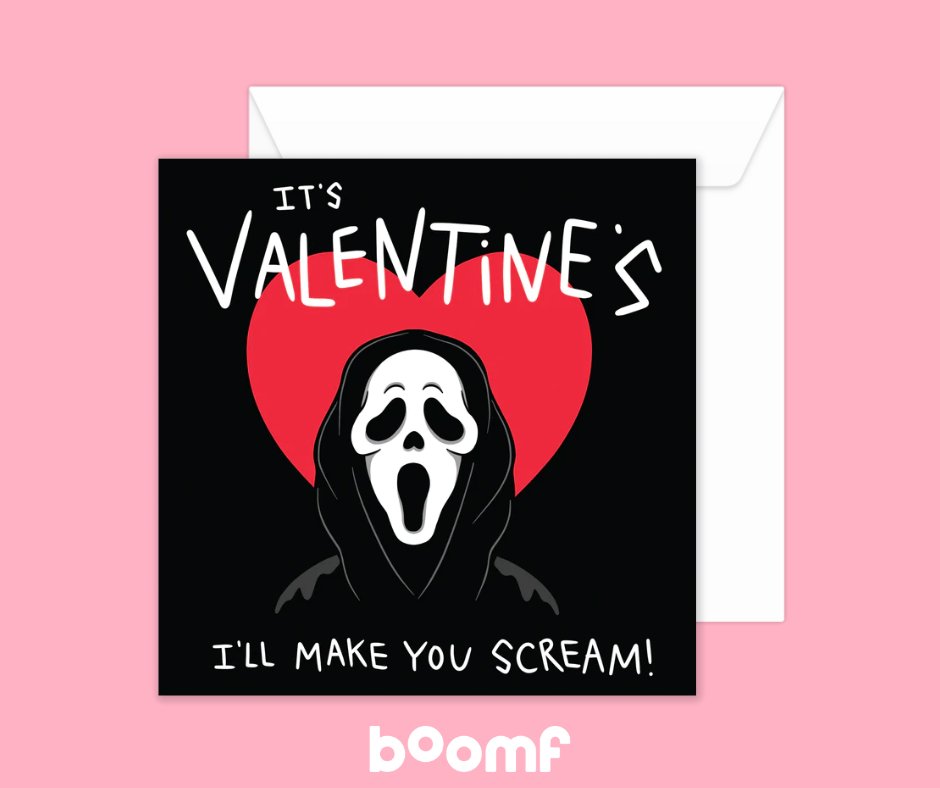 Ready to scream all night long? We've got all 5 on DVD 🤪

Valentine's card designed by Blue Kiwi ✨