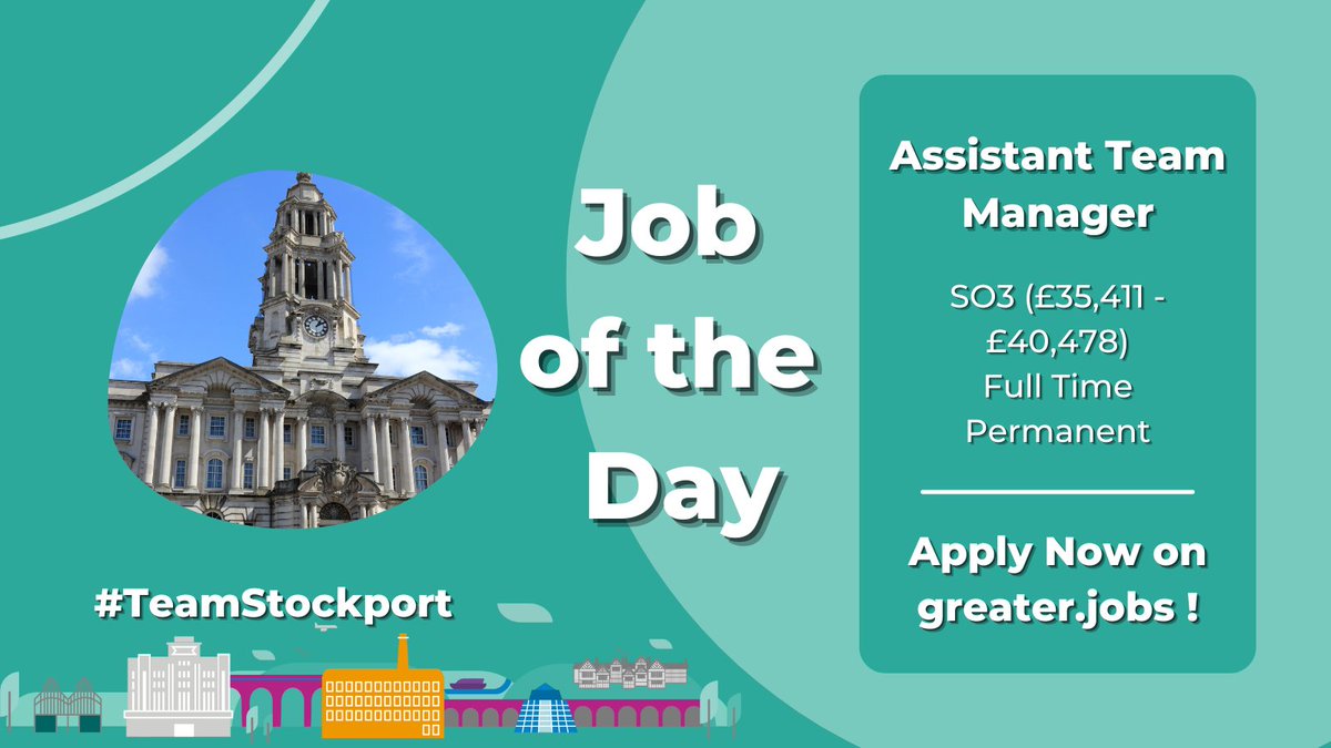 JobsAtStockport's tweet photo. We are looking for an Assistant Team Manager at #TeamStockport!

Are you ready for a change and a new challenge?
 
Do you want to join a flexible, friendly and motivated team?
 
If yes to the above then please get in touch! Find out more and apply now 👉 https://t.co/6tds4I4zBS https://t.co/MugkkG2kxF