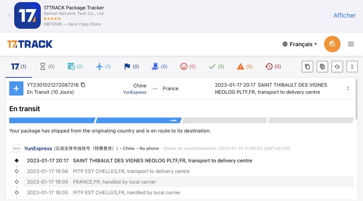 Anne_FranceCtt's tweet image. Commander une coque de téléphone portable à moins de 10 euros sur le site de #Cdiscount 

Voir le délai de livraison certes un peu long mais ne pas y faire attention 

Payer et … regarder « suive la livraison » quelques jours après 

J’ai tellement honte 

#EmpreinteCarbone 🌍