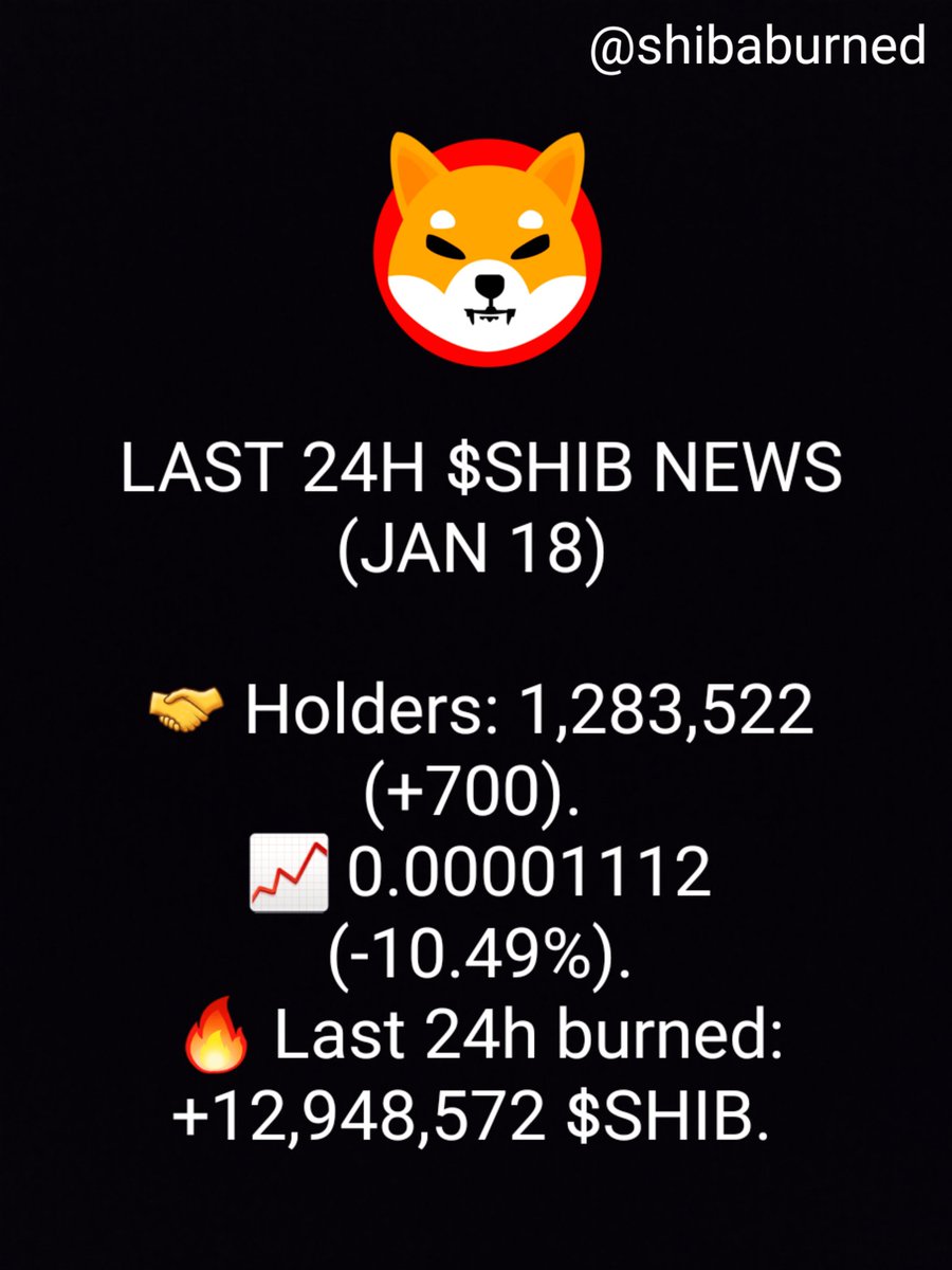 $SHIB NEWS JANUARY 18

#SHIB #shiba #shibainu #SHIBARMY