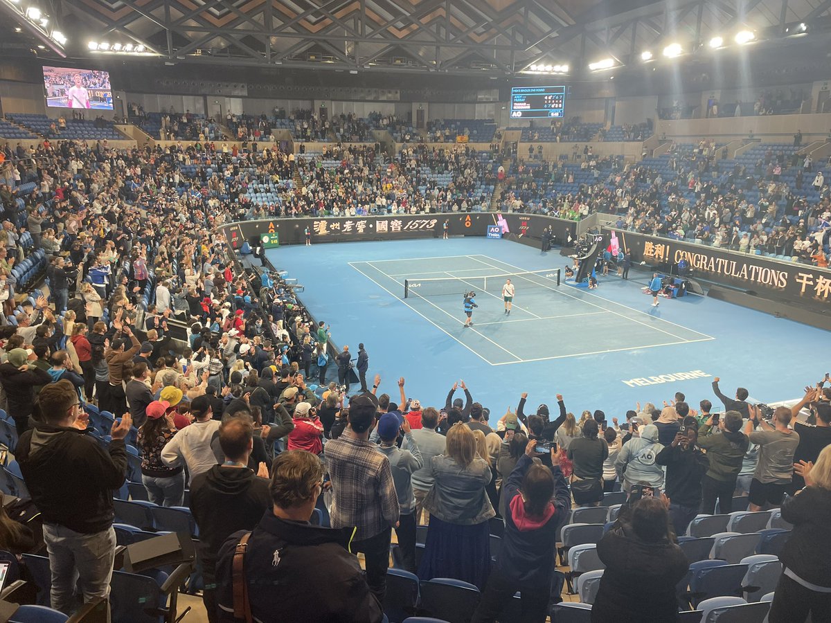 connorjoyceb's tweet photo. Truly one of the great sporting comebacks and moments.

From two sets and 5-2 down, after winning in 5 hours two days ago, Murray wins in 5:45 mins past 4am local time.

Andy freakin Murray. Unbelievable. https://t.co/Ffvpp60wSm