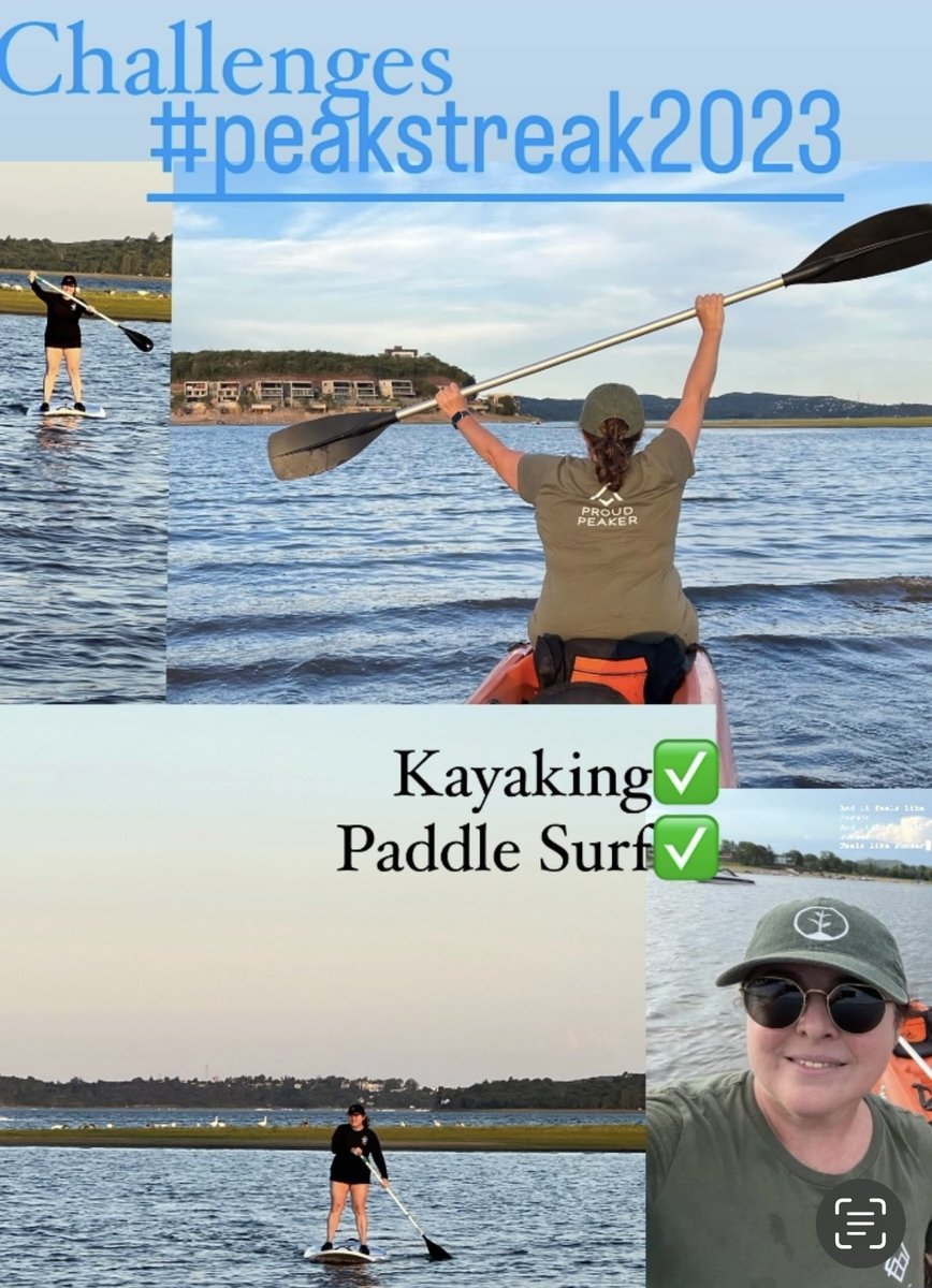 Patoroca2's tweet image. #PeakStreak2023 Challenges
Kayaking ✅ Paddle Surf✅ 😎
If you want to Challenge yourself or change your life in a Healthy way, JOIN @MyPeakChallenge !It’s an amazing community and you can help yourself while helping others! 💙🏔️@SamHeughan @jordana_brown @CoachValbo #MPC2023