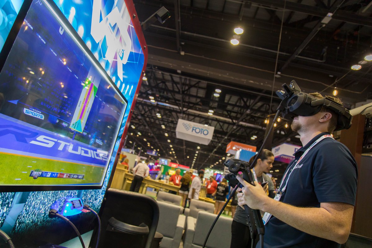 DID YOU KNOW? The FURY Solo is an #unattendedVR #attraction that delivers multisport experiences. Choose Football Frenzy™ the #VRfootball experience and/or Hoops Madness our #VRbasketball experience. More at sales@vrstudios.com or bit.ly/3ZpcowA