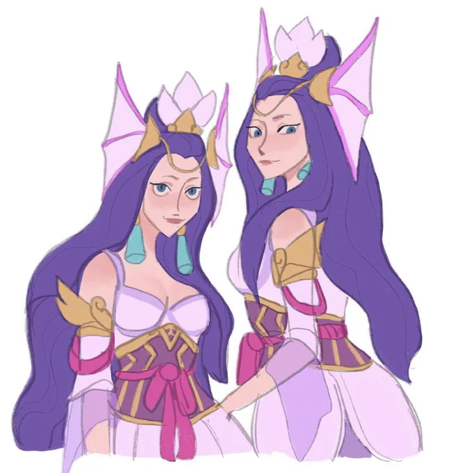 Old nami and raka drawings #LeagueOfLegendsFanArt 