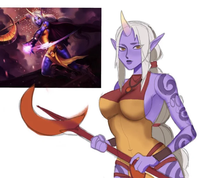 Old nami and raka drawings #LeagueOfLegendsFanArt 