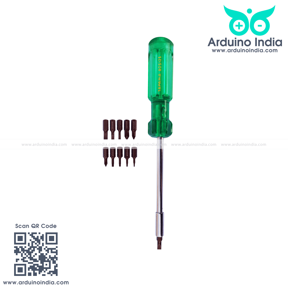 IndiaArduino's tweet image. Taparia Multiple Bits Screwdriver BDS125 
Taparia Multiple Bits Screwdriver BDS125 is a high quality multiple bits screwdriver. It has 10 mult... 
arduinoindia.com/buy/taparia-mu… 
#arduino #arduinoindia #indiaarduino 
#arduinosensors #arduinomodules 
#arduinosu...