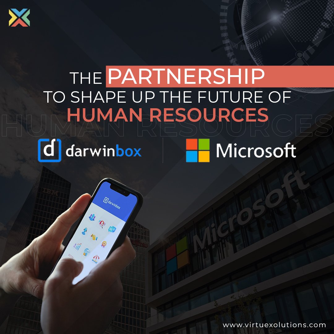 VirtueXolutions's tweet photo. Empowering employees is the need of the hour.
We believe that Darwinbox and Microsoft's partnership will result in new and customized solutions that offer enhanced value to businesses worldwide.
#Microsoft #Darwinbox #humanresource #VX #MakingThingsEasier https://t.co/hjtdmoq8p8