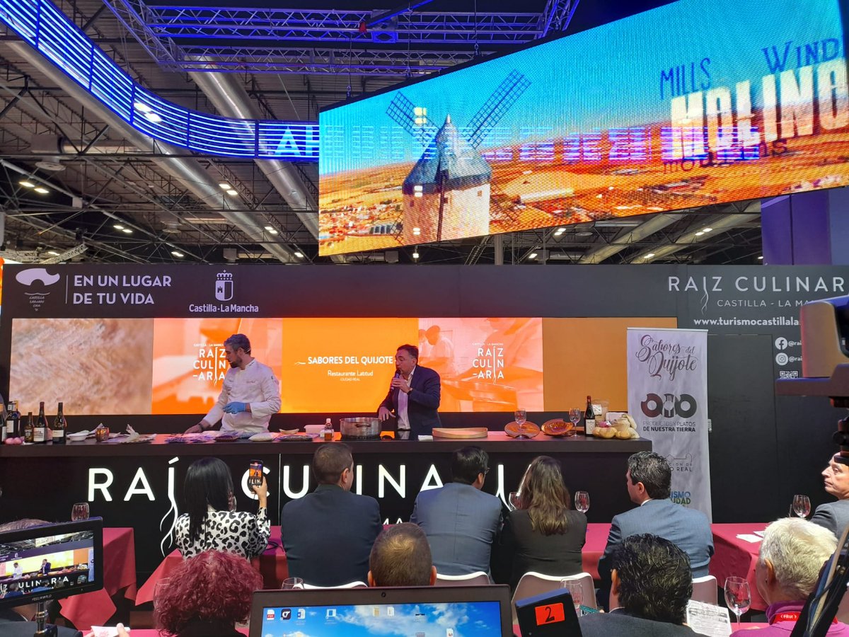 Sabores_quijote's tweet photo. 🍷 Sabores del Quijote, ha estado presente en en FITUR 2023, con un programa que han podido disfrutar todos los asistentes y participantes en el Stand de Ciudad Real. https://t.co/pV6Ykn1Stg