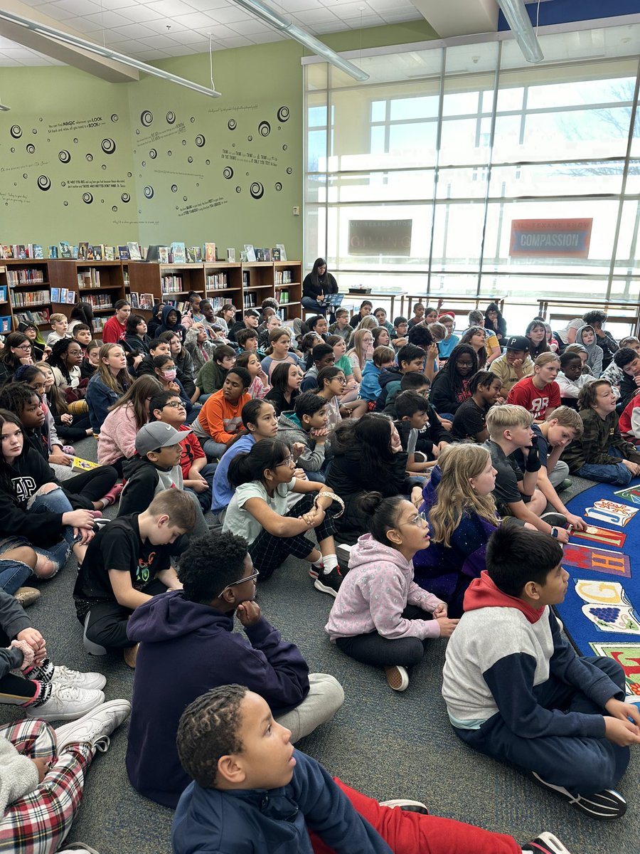 We want to say a HUGE thank you to <a href="/CGrabenstein/">Chris Grabenstein</a> and his wonderful wife J.J. for an amazing author visit this morning! Our 5th graders were so excited to hear about how you collaborated to write the book Shine! <a href="/CLESLilTexans/">Clara Love ES</a> @School_Jones <a href="/airmac72/">Aaron McAdams</a>