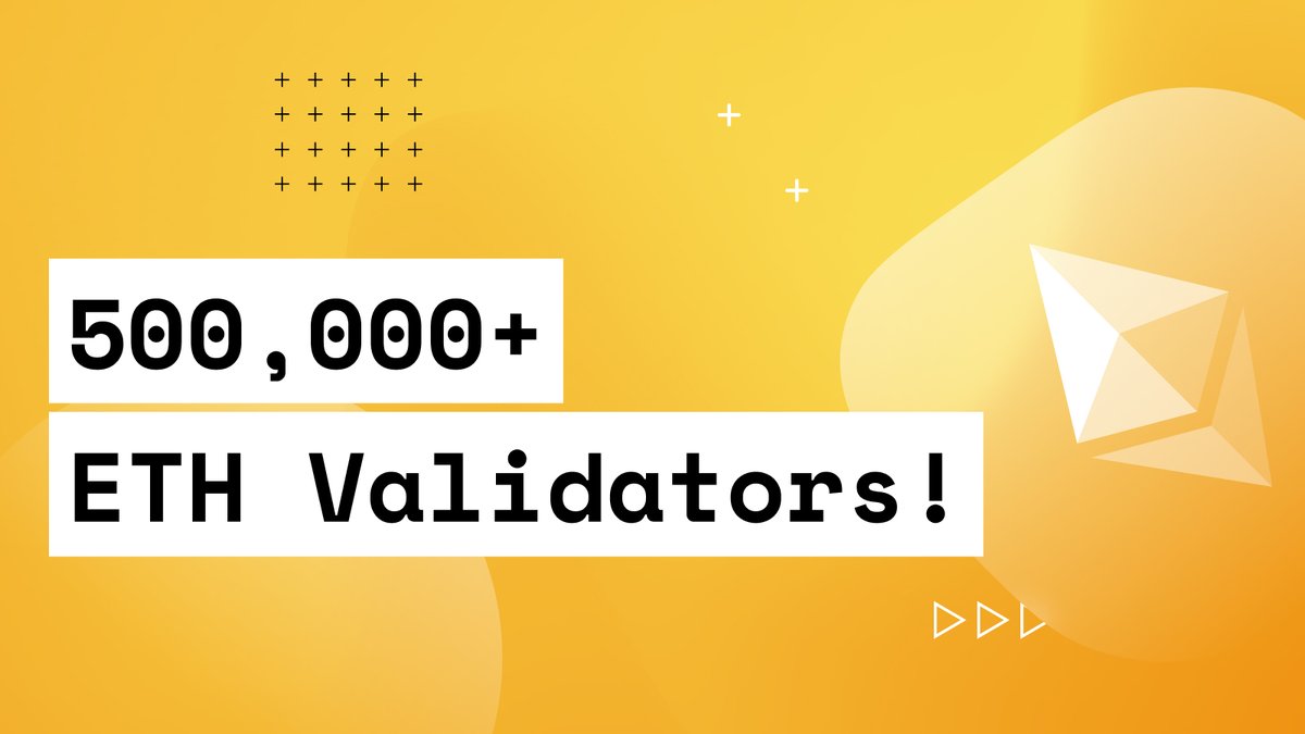 everstake_pool's tweet photo. This week, #ethereum surpassed a historic milestone of having 500,000 validators. Congratulations, everyone! Now it’s time to get ready for another historical event, the Shanghai hard fork. We’ll talk about it soon!

🎆 https://t.co/zy7DVJqfre https://t.co/GAVFQ2WFEA