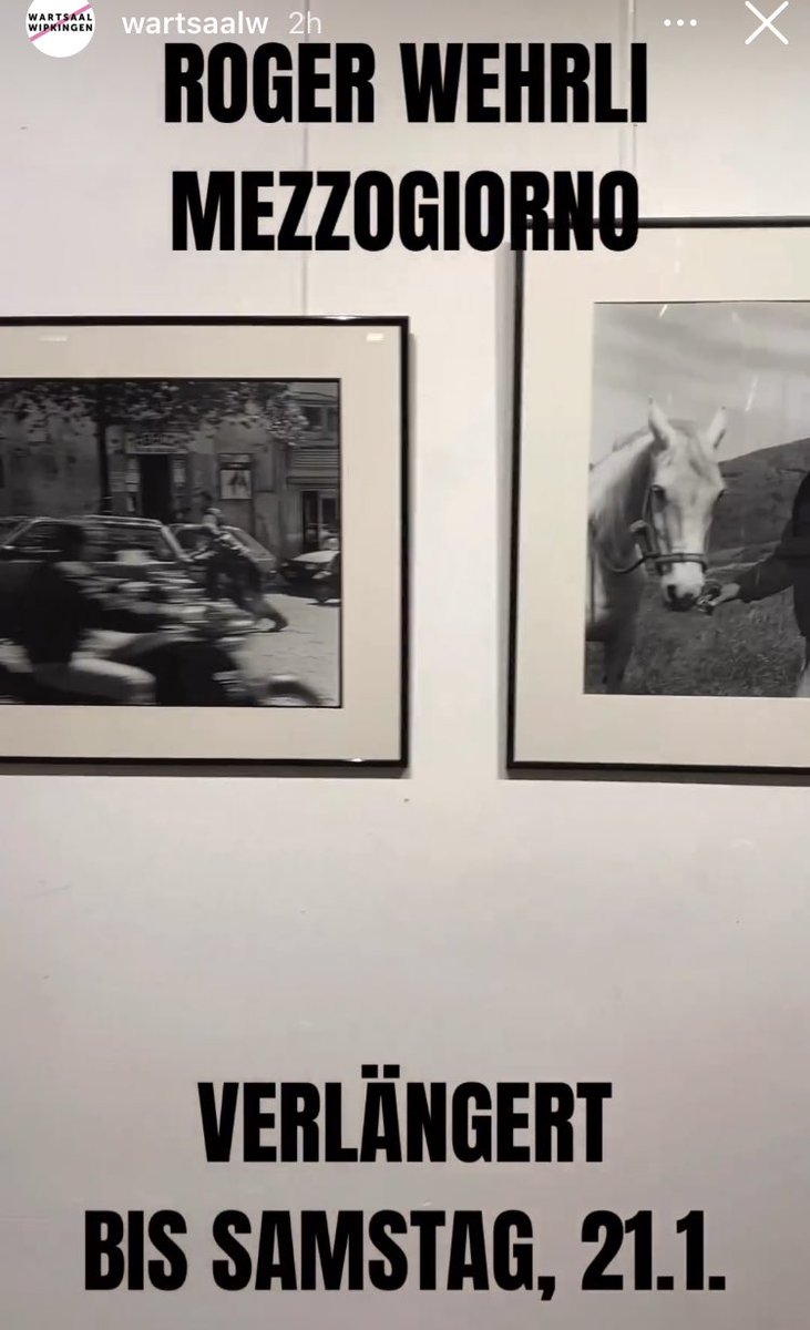 Es gibt noch Gelegenheit, die Ausstellung Mezzogiorno von Roger Wehrli zu sehen. Sie ist verlängert bis 21.1.

die-kassette.ch/rogerwehrli/