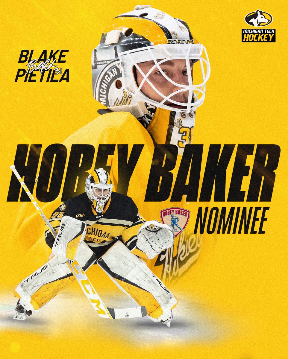 mtuhky's tweet photo. Blake Pietila is a Hobey Baker Award nominee for the third straight season. #mtuhky #FollowTheHuskies

🗳️ https://t.co/bOFAzRYHrg
📝 https://t.co/Hg9Ppk1FPd https://t.co/tz94U8X1P4