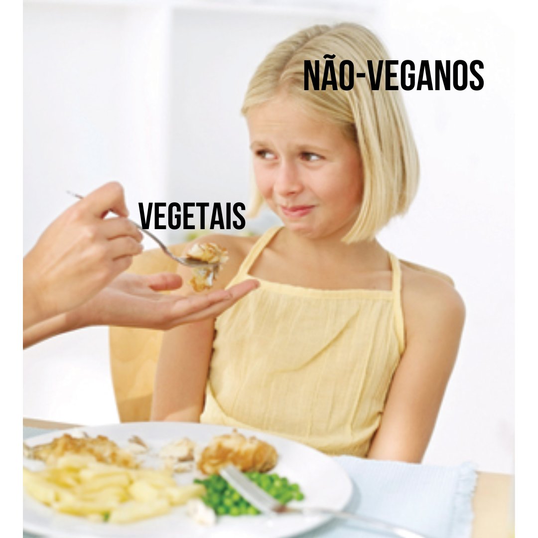 Garuttis's tweet photo. Não-veganos: "veganismo é coisa de gente frescurenta" https://t.co/hq4TuqTYs5