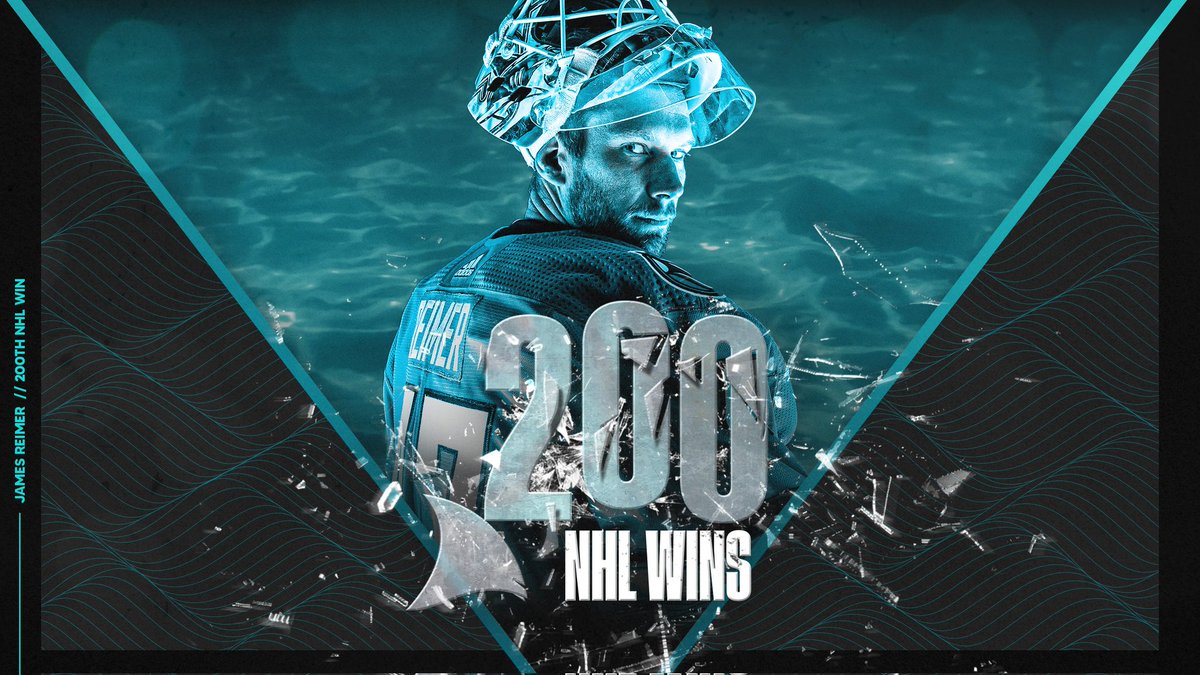 Sharks_VAVEL's tweet photo. Enhorabuena a nuestro portero Reimer tras lograr anoche la victoria 2️⃣0️⃣0️⃣ de su carrera en la @nhlespanol
#NHLesp #SJSharks #LosTiburones #NHL https://t.co/QMj92uLKfB