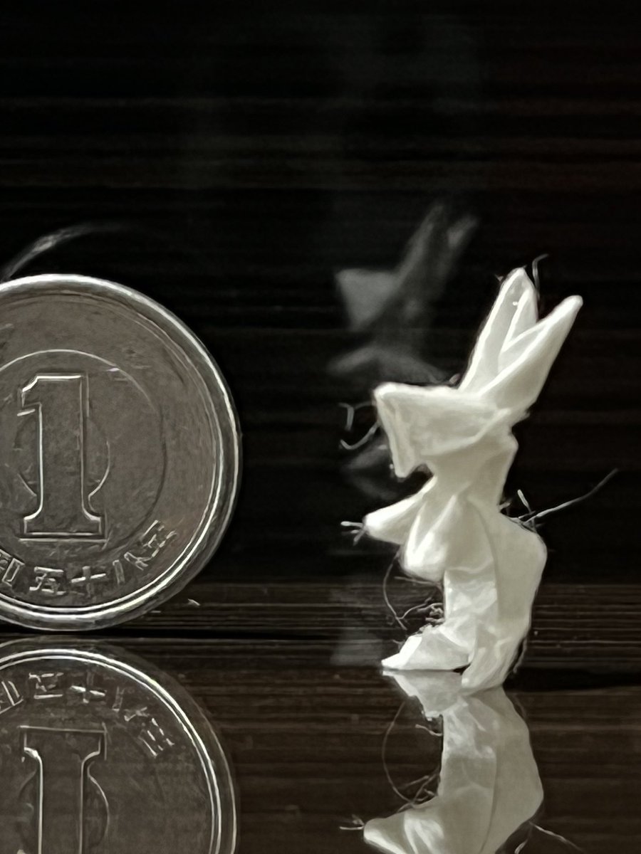 KzkOrigami's tweet photo. 卯年なので、
「ウサギ」作:オリジナル

３枚目、before箸（袋？巻き？） https://t.co/0GEhkfV8vH