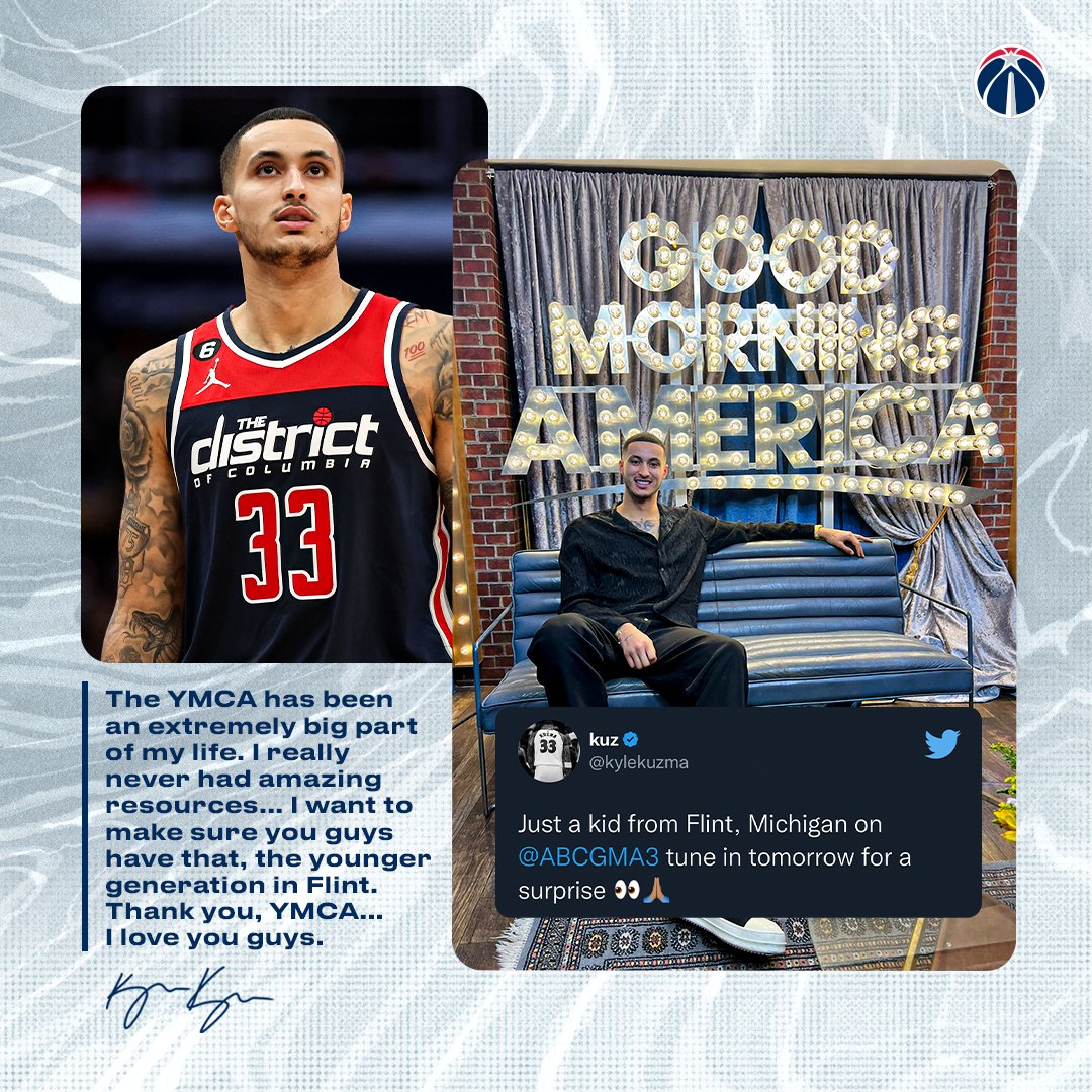 WashWizards's tweet photo. paving the way for the next generation of Flint, MI 💙 https://t.co/7j9lIIHxKM