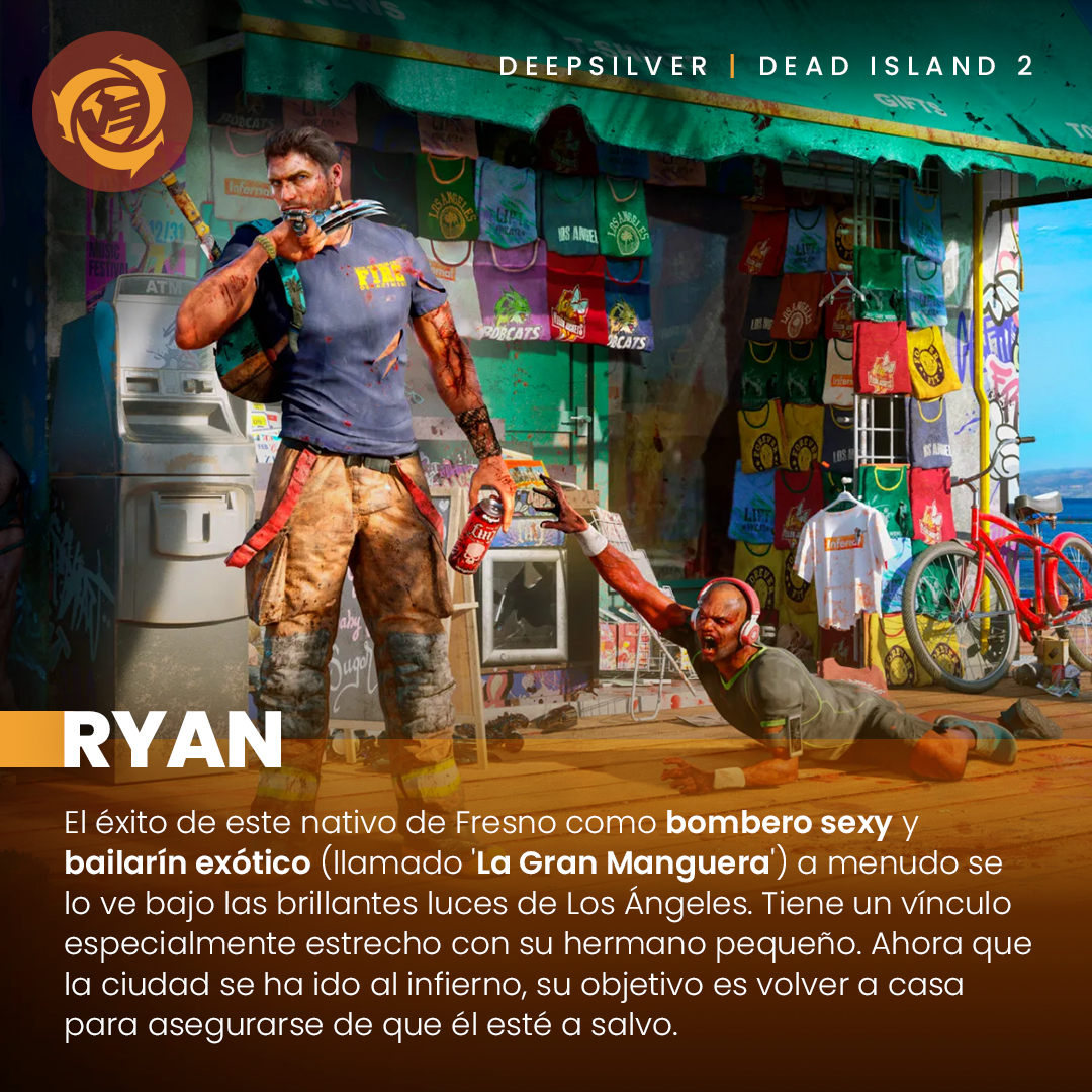 VersusGamingOk's tweet photo. Conocé un poco sobre cuatro de los seis personajes jugables que llegarán a #DeadIsland2🧟‍♂️ antes de su lanzamiento en Abril 😉

¿A cuál de todos eligirías para atravesar el apocalipsis zombie? 🤨 https://t.co/4QYG15KSBt