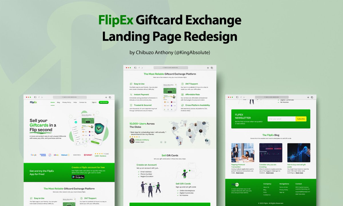 KingAbsoIute's tweet photo. I redesigned the @flipxpress website user interface for a better user experience. Check thread for full page design. #WinwithFlipEx #FlipEx2023
Before After https://t.co/TtdHeb2iK6