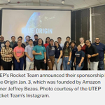 Photo by UTEP Aerospace & Mechanical Engineering (@UTEPMechanical)