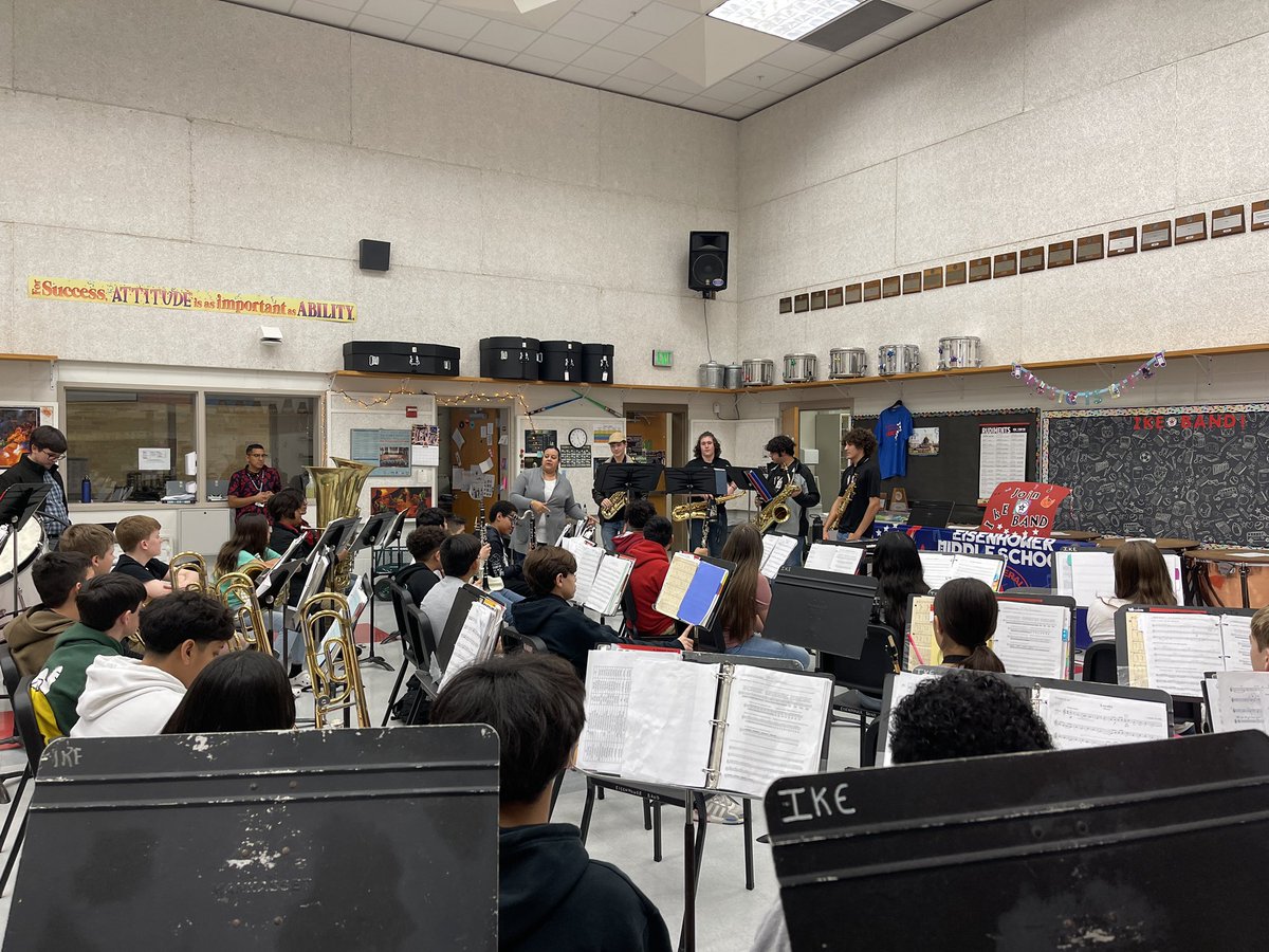 It was so great having our very own Charger Band members come by and perform and speak to our students about what it’s like to be a high school musician! Thank you!