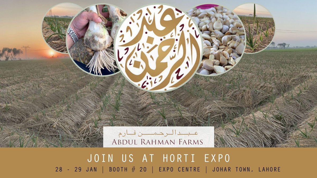arfarmsPvt's tweet photo. Catch us at the Pakistan Agriculture Expo on the 28th and 29th of January in Expo Centre Lahore. We’ll be in booth 20, ready to connect with the biggest minds in agriculture and discuss the future of our brand!

#abdulrahmanfarms #agriexpo2023 https://t.co/Jfz7WNspae