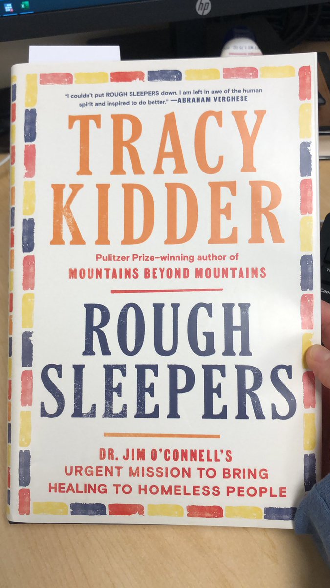 _LeahCShaw's tweet photo. Bad at #twitter but good at #reading. 

Very excited to start @tracykiddder’s new book Rough Sleepers on Dr. Jim O’Connell and @BHCHP https://t.co/sE4Ss2PuPK