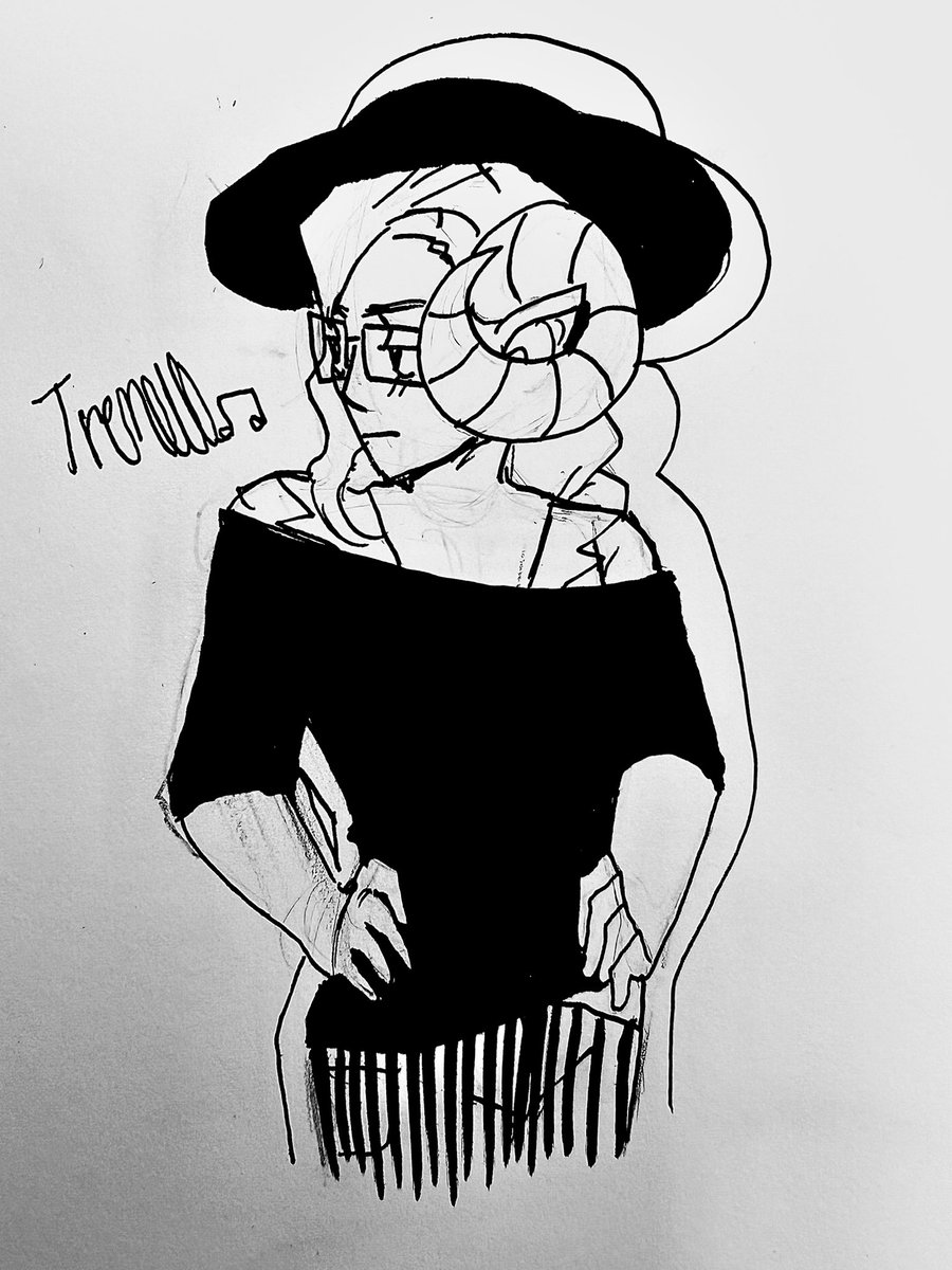Tremolo doodle j did while studying lol #devilscandy #devilscandyfanart #devilscandycomic #tremolo