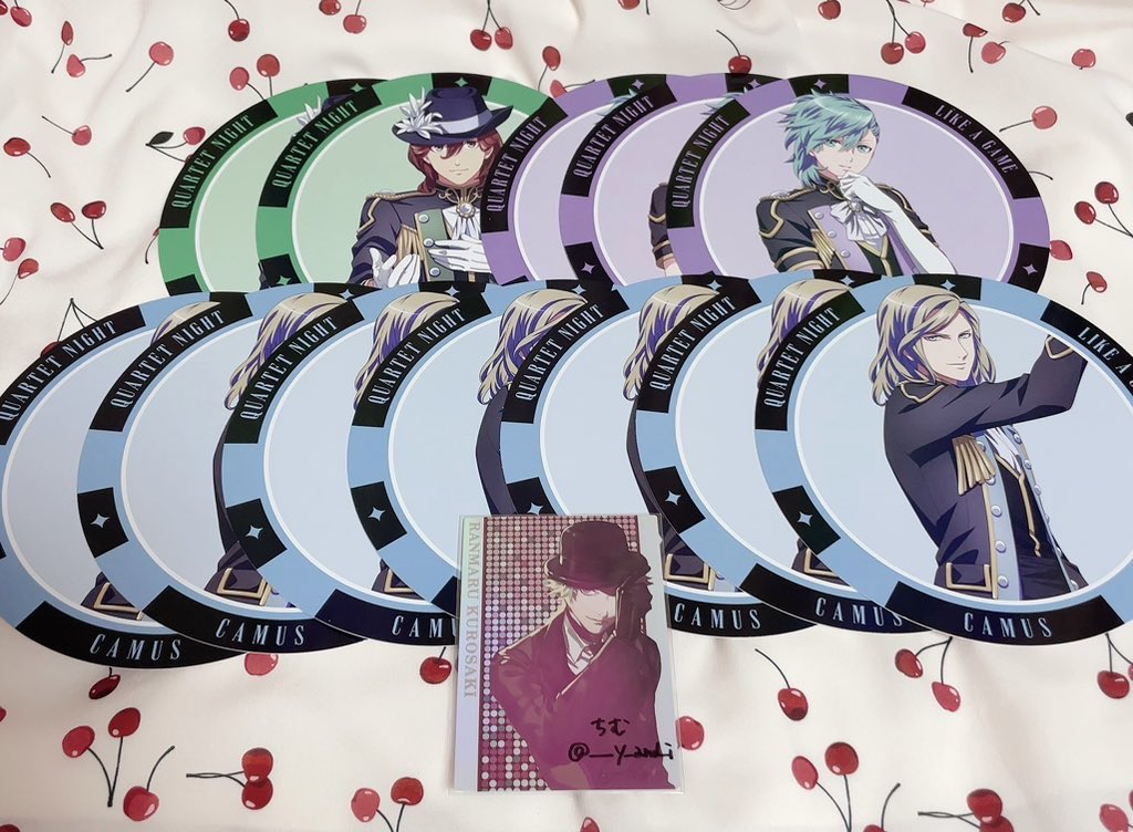 ____y_and_i's tweet photo. 【交換】うたプリ QUARTET NIGHT カルナイ LIKE A GAME カラアゲ ライアゲ ライゲCG STAR LIVE  特典 ノベルティ ポストカード

譲：嶺二2⌇藍3⌇カミュ7
求：蘭丸

本日20日終日池袋手渡し、28日池袋または新宿手渡し可能。よろしくお願い致します。 https://t.co/yoriPvRIR0