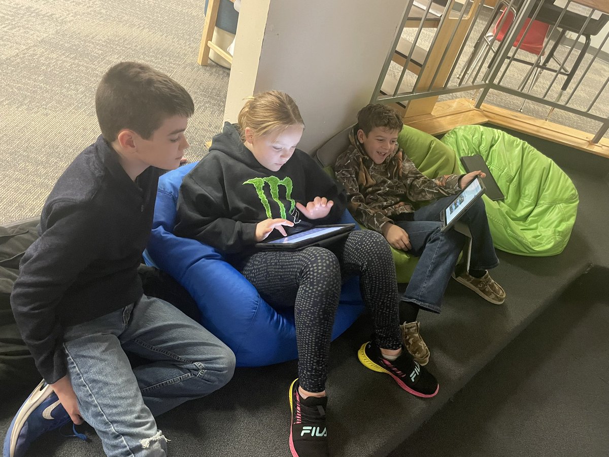 annamvandelft's tweet photo. Students began writing scripts for their green screen projects using our Mark Twain award nominee book and future author visitor @stacymcanulty book Millionaires For The Month. @KCR1SCHOOLS https://t.co/48DXQJq0YR