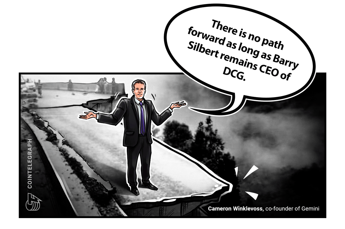 Cointelegraph's tweet photo. For Earn users, Winklevoss directly called on the DCG board to remove Silbert in contrast to his January 2 letter.

Missed it? Catch up on what else you might have missed last week with our Hodler’s digest: https://t.co/ghkMeoTOFe https://t.co/dL90ygFLL7