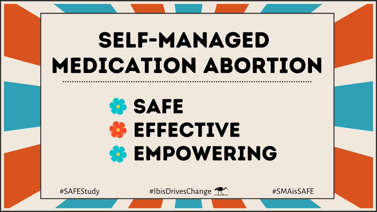 IbisRH's tweet photo. These + other findings from the #SAFEStudy definitively show that self-managed medication abortion with accompaniment support is no less effective than clinically-managed medication abortion. Learn more 👇👇 #SMAisSAFE
https://t.co/WeDbRbeKTr https://t.co/D0B4qzueXn